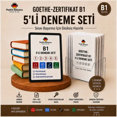 Goethe B1 Almanca 5’li Deneme Seti - PDF ve Ses Dosyaları